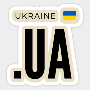 Ukraine .UA domain Sticker